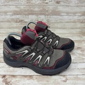 Salomon XA Comp 7 375908 Gray Waterproof Trail Running Shoes Women's Size 8